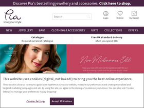 'piajewellery.com' screenshot