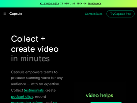 Capsule - Capsule-AI驱动的在线视频剪辑工具，个人和小团队免费