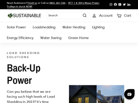 'sustainable.co.za' screenshot