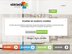 'obkladyvilimek.cz' screenshot