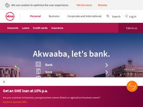 'absa.com.gh' screenshot