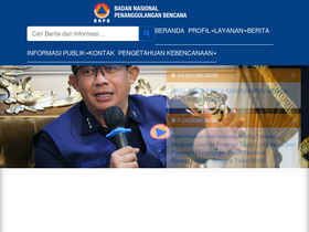 'bnpb.go.id' screenshot