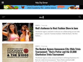 'holycitysinner.com' screenshot