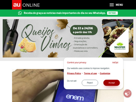 'auonline.com.br' screenshot