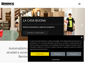 'beninca.com' screenshot