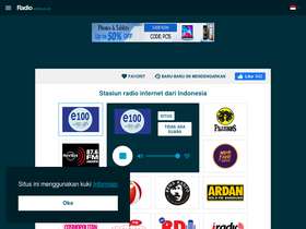 'radioonline.co.id' screenshot