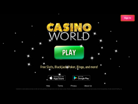 'casinoworld.com' screenshot