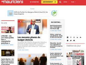 'lemauricien.com' screenshot