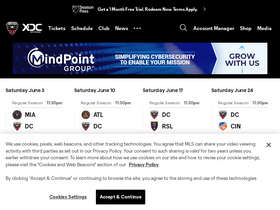 'dcunited.com' screenshot