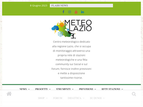 'meteoregionelazio.it' screenshot