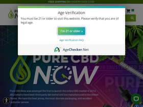 'purecbdnow.com' screenshot