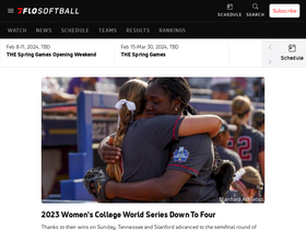 'flosoftball.com' screenshot
