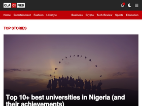 'clacified.com' screenshot