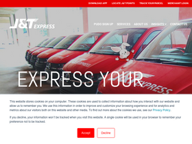 'jtexpress.sg' screenshot