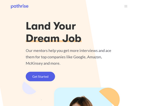 'pathrise.com' screenshot
