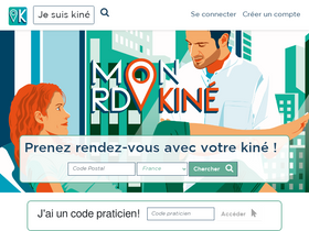 'monrdvkine.fr' screenshot