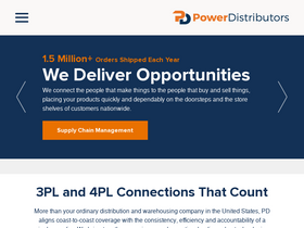 'powerdistributors.com' screenshot