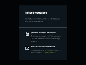 'daznbet.es' screenshot