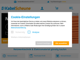 'kabelscheune.de' screenshot