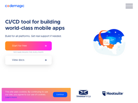'codemagic.io' screenshot