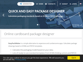 'easypackmaker.com' screenshot