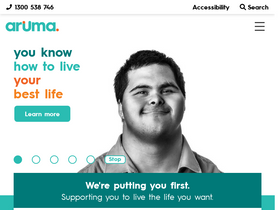 'aruma.com.au' screenshot