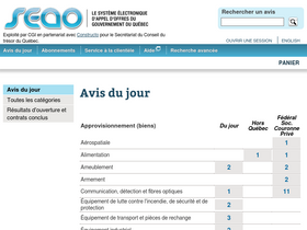 'seao.ca' screenshot