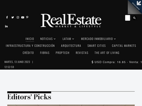 'realestatemarket.com.mx' screenshot