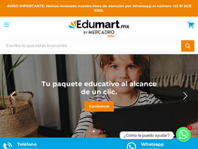 Edumart-Mercadro homepage screenshot
