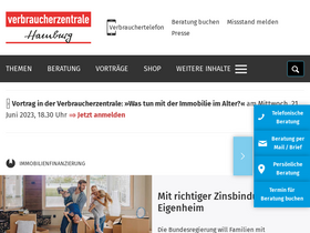 'vzhh.de' screenshot