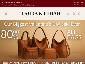 Lauraethanbrand homepage screenshot