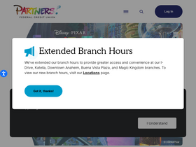 'partnersfcu.org' screenshot