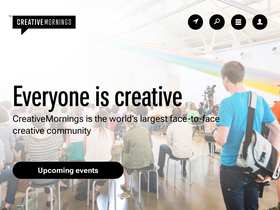'creativemornings.com' screenshot