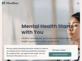 'minddoc.de' screenshot