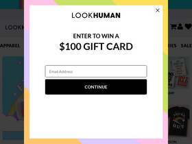 'lookhuman.com' screenshot