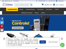 'eletronicacastro.com.br' screenshot