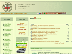 'parafie.genealodzy.pl' screenshot