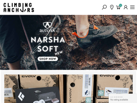 'climbinganchors.com.au' screenshot