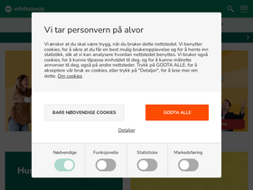 'whiteaway.no' screenshot