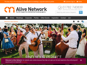 'alivenetwork.com' screenshot