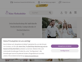 'meine-hochzeitsdeko.de' screenshot