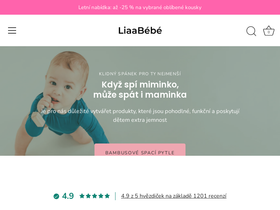 LiaaBébé homepage screenshot