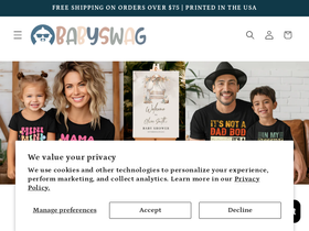 BabySwag homepage screenshot