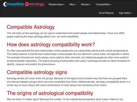 'compatible-astrology.com' screenshot