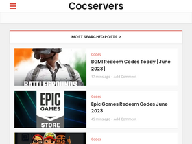 'cocservers.net' screenshot