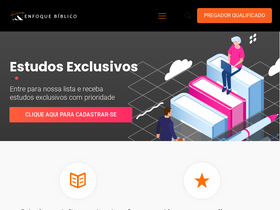 'enfoquebiblico.com.br' screenshot