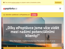 'poptavky.epoptavka.cz' screenshot