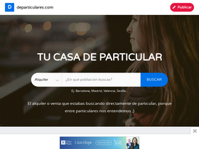 'departiculares.com' screenshot