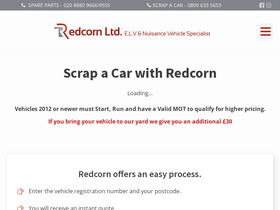 'redcorn.co.uk' screenshot