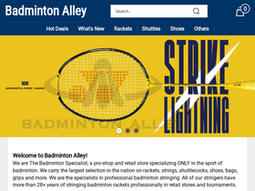 'badmintonalley.com' screenshot